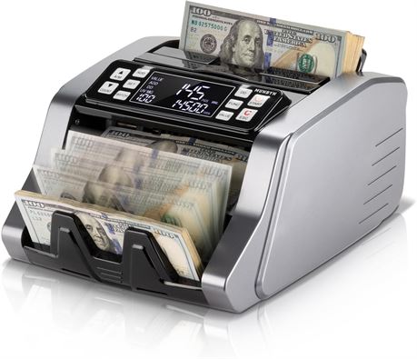 MUNBYN IMC20 Money Counter with UV/MG/IR/MT Detection, Add/Batch/Value Mode