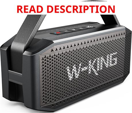 W-KING 80W Portable Bluetooth Speaker IPX6 Waterproof, 2 Full-Range Drivers