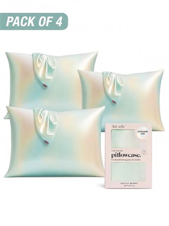 Kitsch Satin Pillowcase with Zipper - Standard Size, Aura