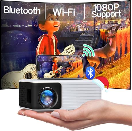 YOTON Mini Projector, WiFi & Bluetooth 5.1