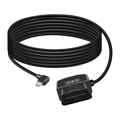 GELRHONR OBD Power Cable Dash Cam 12-24V to 5V Surveillance Switch 3.5M