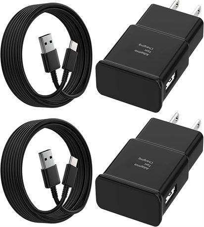 Chargeurs USB-C x2 pour Samsung, câbles inclus
