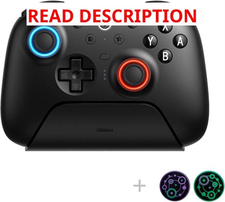 8BitDo Ultimate 2 Controller with Hall Triggers, TMR Joysticks - Black