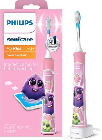Philips Sonicare Kids Pink Rechargeable Toothbrush HX6351/41