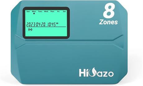 Contrôleur Arrosage WiFi HiOazo 8 Zones, Capteur Pluie, Appli