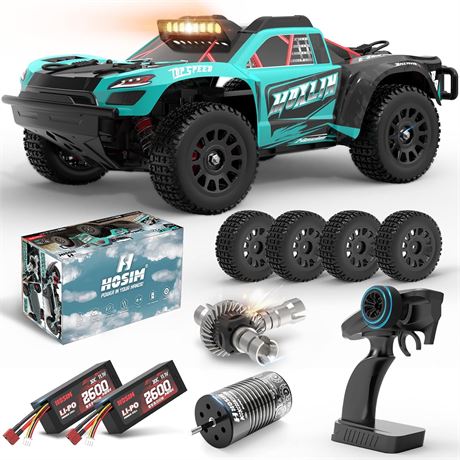 Hosim Brushless Fast RC Car 50mph, 1/14 RTR 3S 4x4 Off-Road
