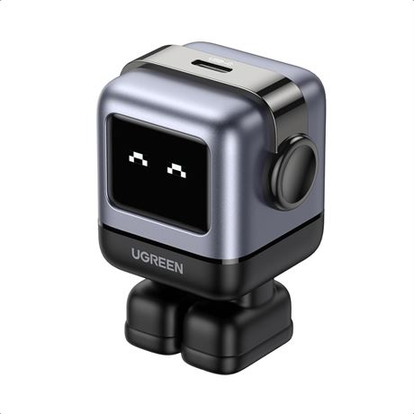 UGREEN Uno 30W USB C Nexode Robot GaN Wall Charger, Compact Block, Black