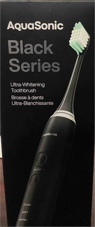 AquaSonic Black Series brosse   dents ultrablanchissante recharge. 2 t tes