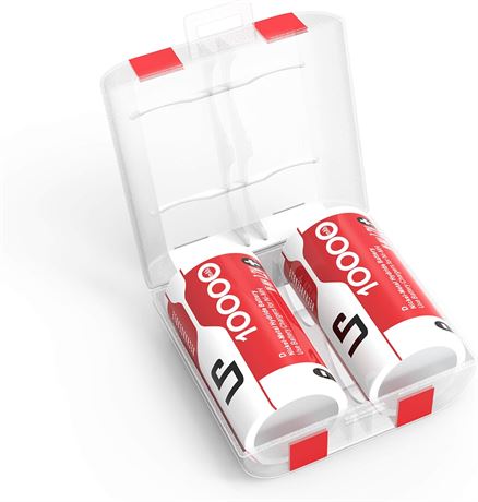 LP piles rechargeables D 10 000 mAh Ni-MH lot de 2