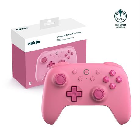 Manette 8Bitdo Ultimate 2C Bluetooth Switch/PC joystick - Rose