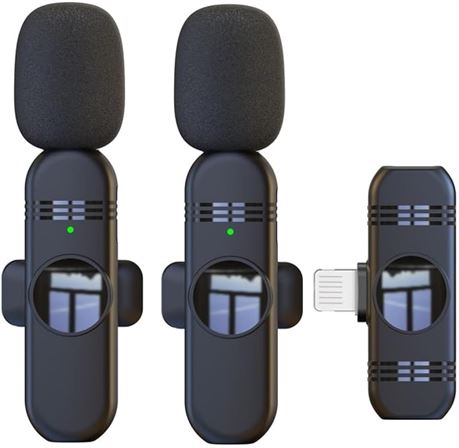 Wireless Lavalier Mic 2.4G, 9 Functions, 1-Sec Pairing, Reverb, Type-C