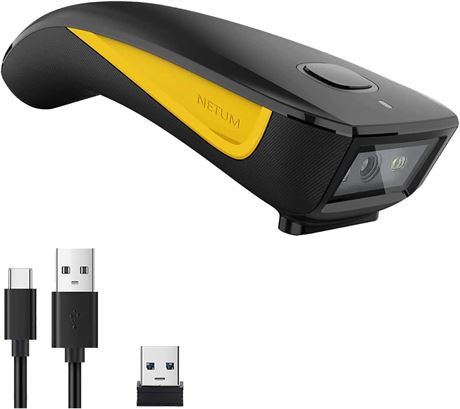 NETUM C750 Mini Bluetooth Barcode Scanner 1D 2D Portable for Inventory