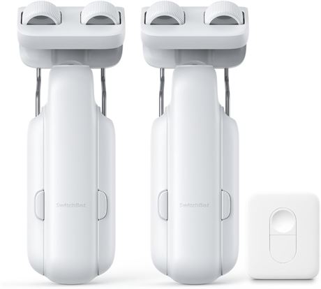 SwitchBot Lot de 2 ouvre-rideaux automatiques 2025   3 tringles