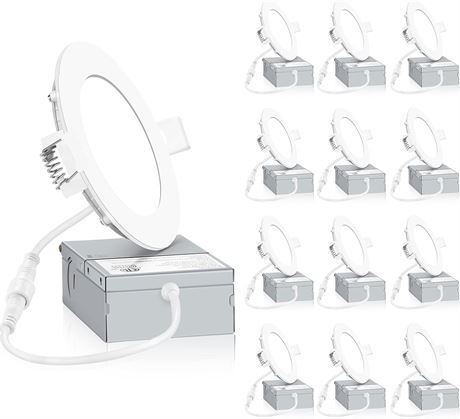 Spots encastrés LED INCARLED 12 pièces dimmables 6000K avec boîtier inclus
