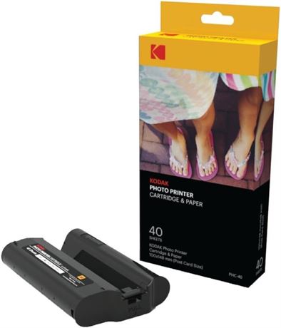KODAK Dock Plus & Dock PHC-40 Lot de 40 cartouches de rechange papier photo