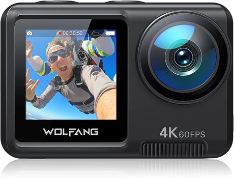 Caméra Sport WOLFANG GA420 4K 60FPS WiFi Étanche 24MP