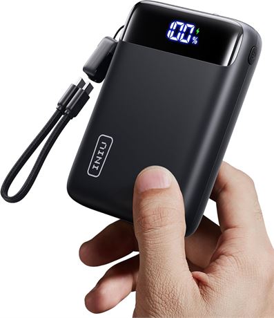 INU Power Bank 20000mAh USB-C, 22.5W Fast Charge, LED Display
