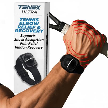 TENEX ULTRA Elbow Shock Absorber, Wrist-worn Tennis Elbow Brace, CustomFit