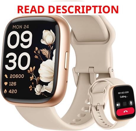Montre intelligente Alexa appels IP68 cardio SpO2 sport hommes femmes