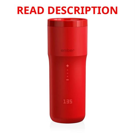 Ember Travel Mug 2 12oz Temperature Control Smart Mug Red Stainless Steel