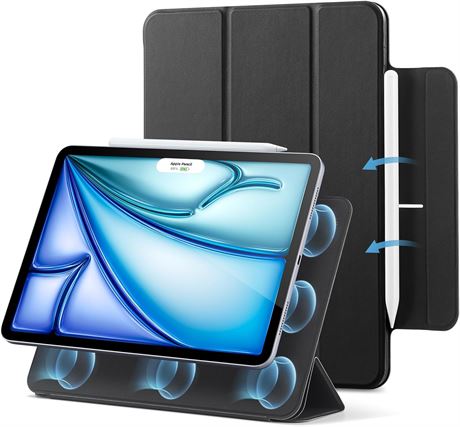 ESR Rebound coque magn tique iPad Air M2 11"/10,9"   3 volets   Noir