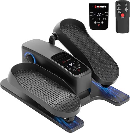 MOMODA Under Desk Elliptical, 2-in-1 Seated Pedal Exerciser, 12-Position