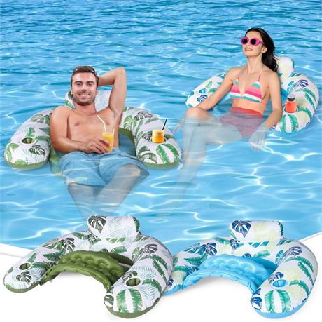 Bouée Chaise Gonflable Sfee Adultes Porte-Gobelets