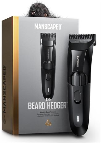 MANSCAPED Beard Hedger Trimmer, 20-Length Wheel, T-Blade, Cordless Waterproof