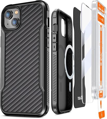 Coque ZUSLAB iPhone 14 Plus + Verre Trempé Anneaux MagSafe
