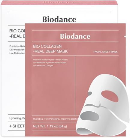 BIODANCE Bio-Collagen Deep Mask – 4 Pack, Korean Skincare