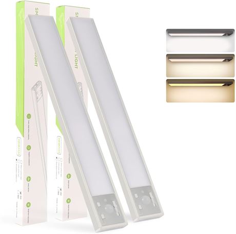 Rechargeable Motion Sensor LED Cabinet Light, Smart Under Counter Lamp