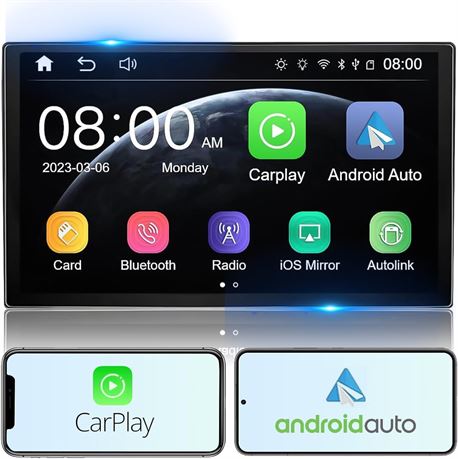 7" Wireless Carplay & Android Auto Stereo with Camera & GPS