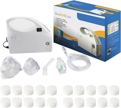 BeC Nébuliseur compact portable avec accessoires pour adultes et enfants