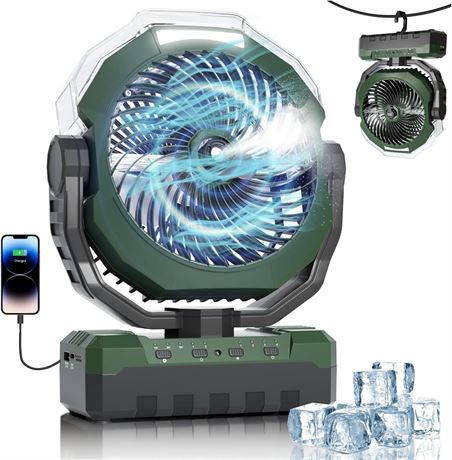 Ventilateur brumisateur portable 24000mAh réservoir 460ml été