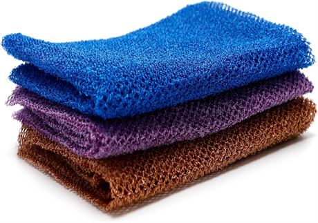 Filet Exfoliant Africain Lot 3 Éponge Nettoyante