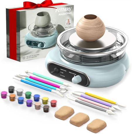 Alldeer Pottery Wheel for Kids/Teens - 4.7" Turntable Mini Wheel