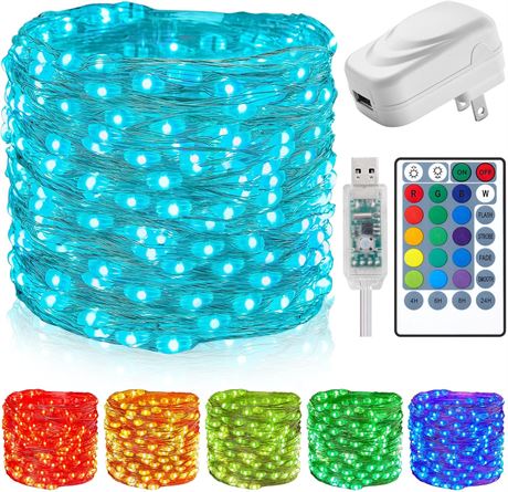 Guirlande LED 66ft 200 Lumières RVB Télécommande Noël