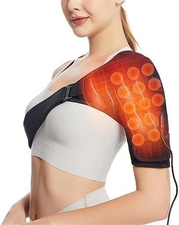 Jade Shoulder Heating Pad, Wrap for Rotator Cuff Pain, 3 Heat Levels