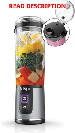 Ninja BC151BK Blast Portable Blender, Cordless, 18oz USB-C Rechargeable