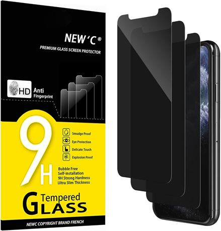 Verre NEW'C Privacy Screen iPhone 11Pro/X/XS 5.8" 3pcs