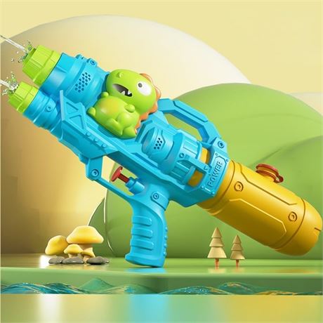 Pistolet à Eau Double Jet 500cc Bleu Jaune Été