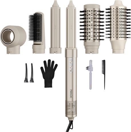 7MAGIC brosse sèche-cheveux 6-en-1 ionique 1200W multi-coiffage