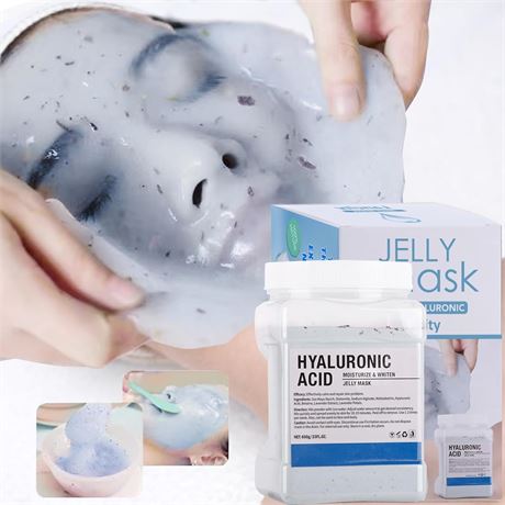 yordhg Jelly Mask Powder for Facials, Natural Gel Peel-Off 23 oz (Hyaluronic)