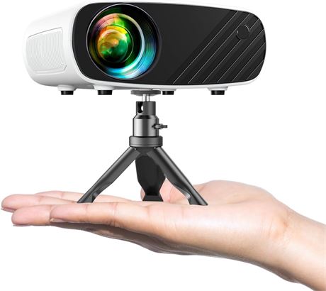 Projecteur ELEPHAS Mini 8000L Full HD avec Support HDMI USB