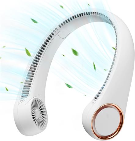 Gaiatop Portable Neck Fan Rechargeable, Hands-Free 360  Cooling, 23.5h