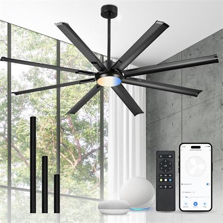 Black Ceiling Fan, CF01-BK