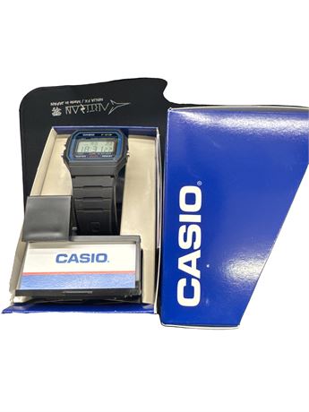 Casio Womens Digital Clear Strap Watch F91ws-7os