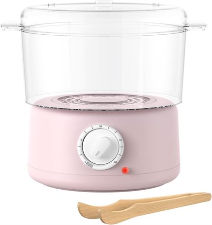 Hot Towel Warmer Portable Mini Steamer for Facials Pink