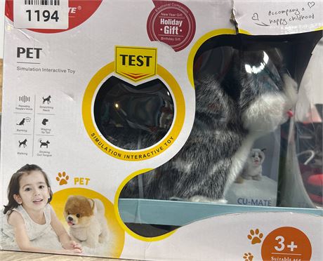 Chien Peluche Interactif Corgi Robot Jouet Électronique Marche Aboie Remue