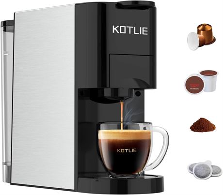Bouilloire Col de Cygne Électrique KOTLIE Inox 1000W Café Thé Auto Arrêt